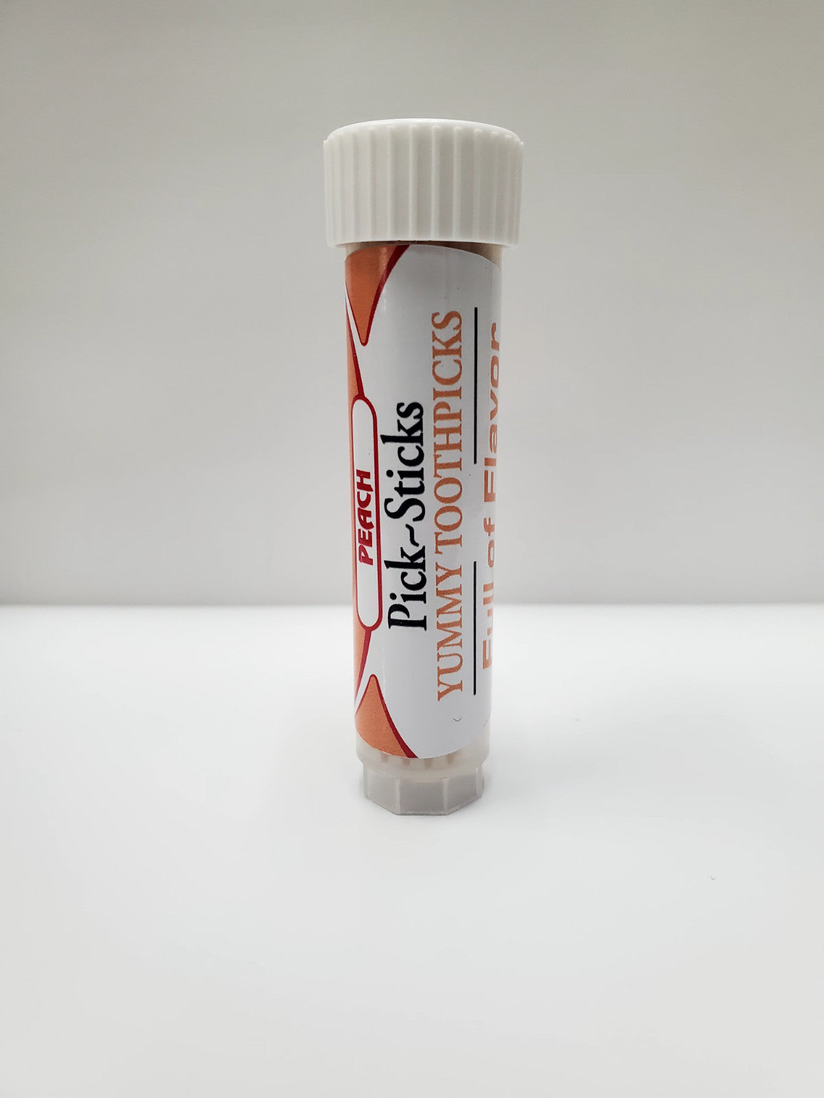 Peach Flavored Toothpicks - Long-Lasting Fresh Breath & Snack