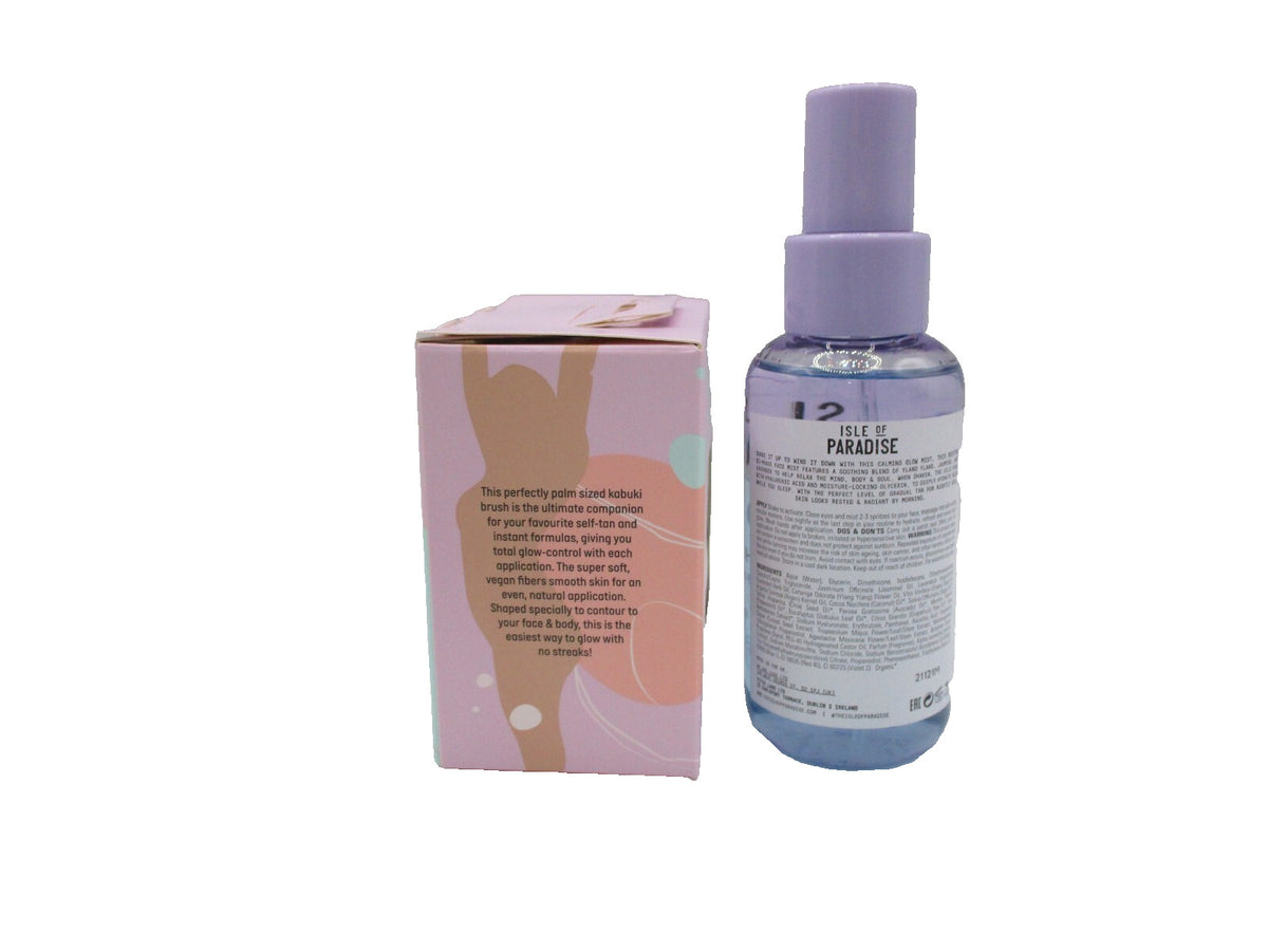Self Tan Face Mist & Blending Brush Set - Night Glow Isle of Paradise