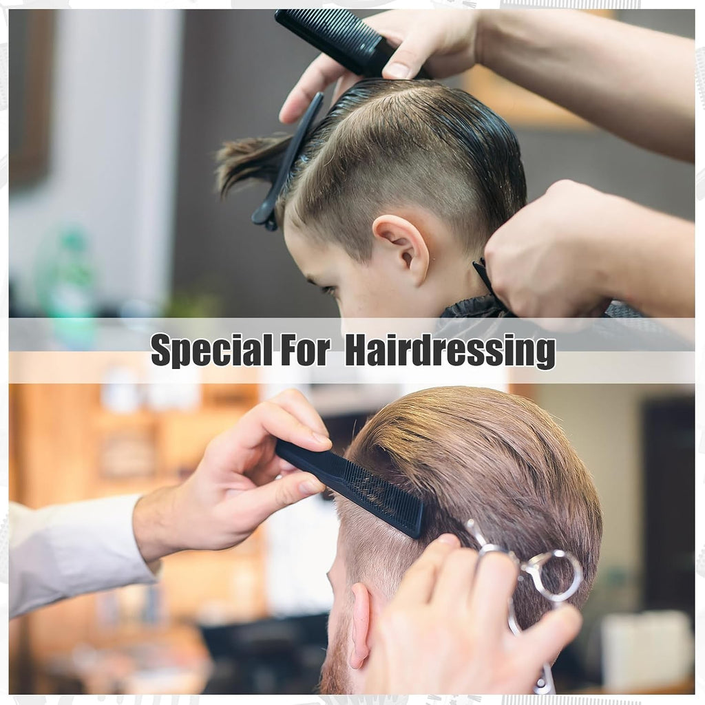 Professional Barber Hair Cutting Kit with Cape, Neck Duster & Clips