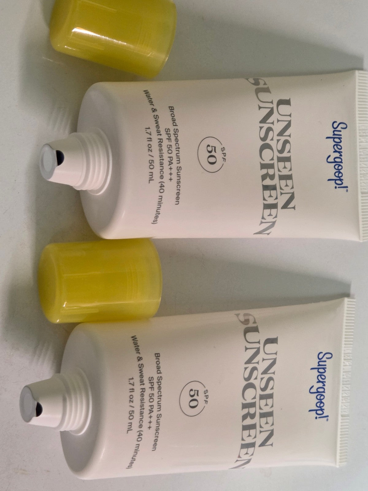 Set of 2 Unseen Sunscreen SPF 50 - 1.7oz Hydrating Facial Sunscreen