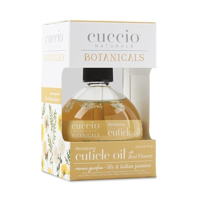 Revitalizing Cuticle Oil with Real Flowers 2.1oz - Nourishing Nail Care