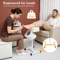 Salon Pedicure Manicure Chair Footrest with Dust Fan & Adjustable Height