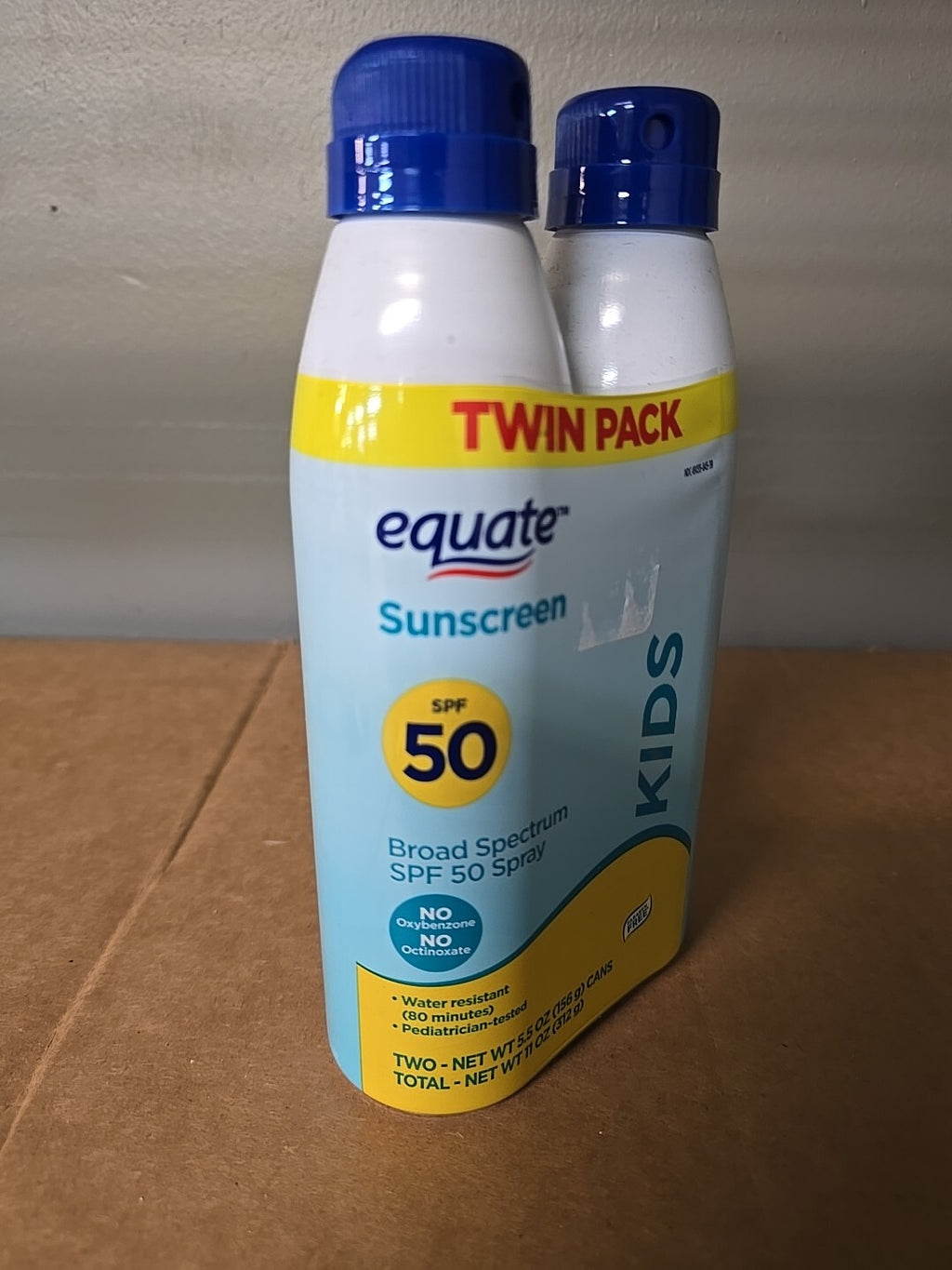 Kids SPF 50 Sunscreen Spray Twin Pack - 5.5 oz Each - Free Shipping