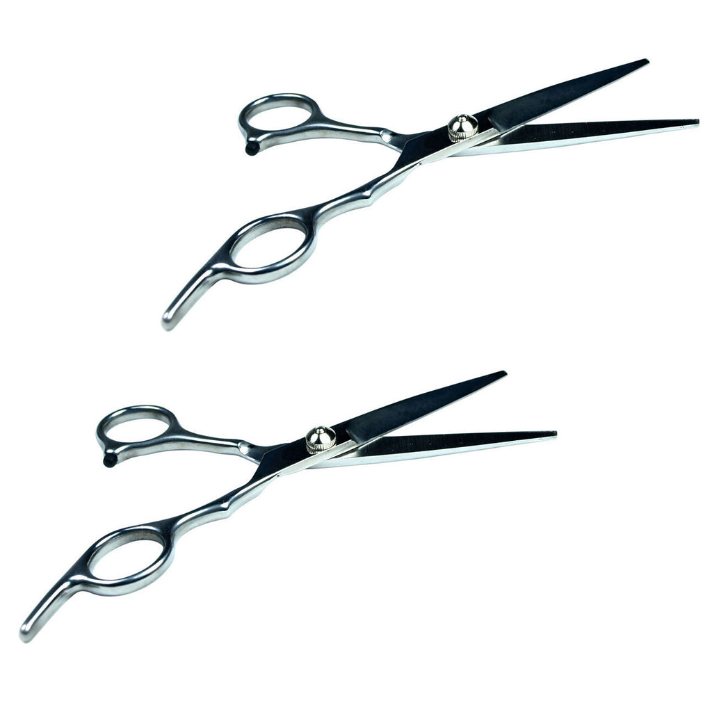 Professional Hair Cutting Scissors 6.75 Inch Barber Shears Tension Adjustable - 2 Pack