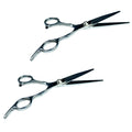 Professional Hair Cutting Scissors 6.75 Inch Barber Shears Tension Adjustable - 2 Pack