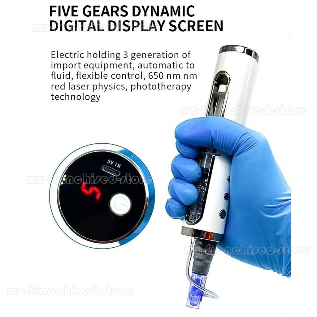Facial Mesotherapy Gun Handheld Water Microdermabrasion Pen Skin Care Device