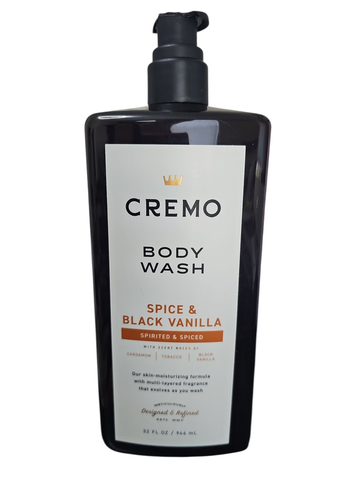 Men's Body Wash with Spice & Black Vanilla - Moisturizing 32oz