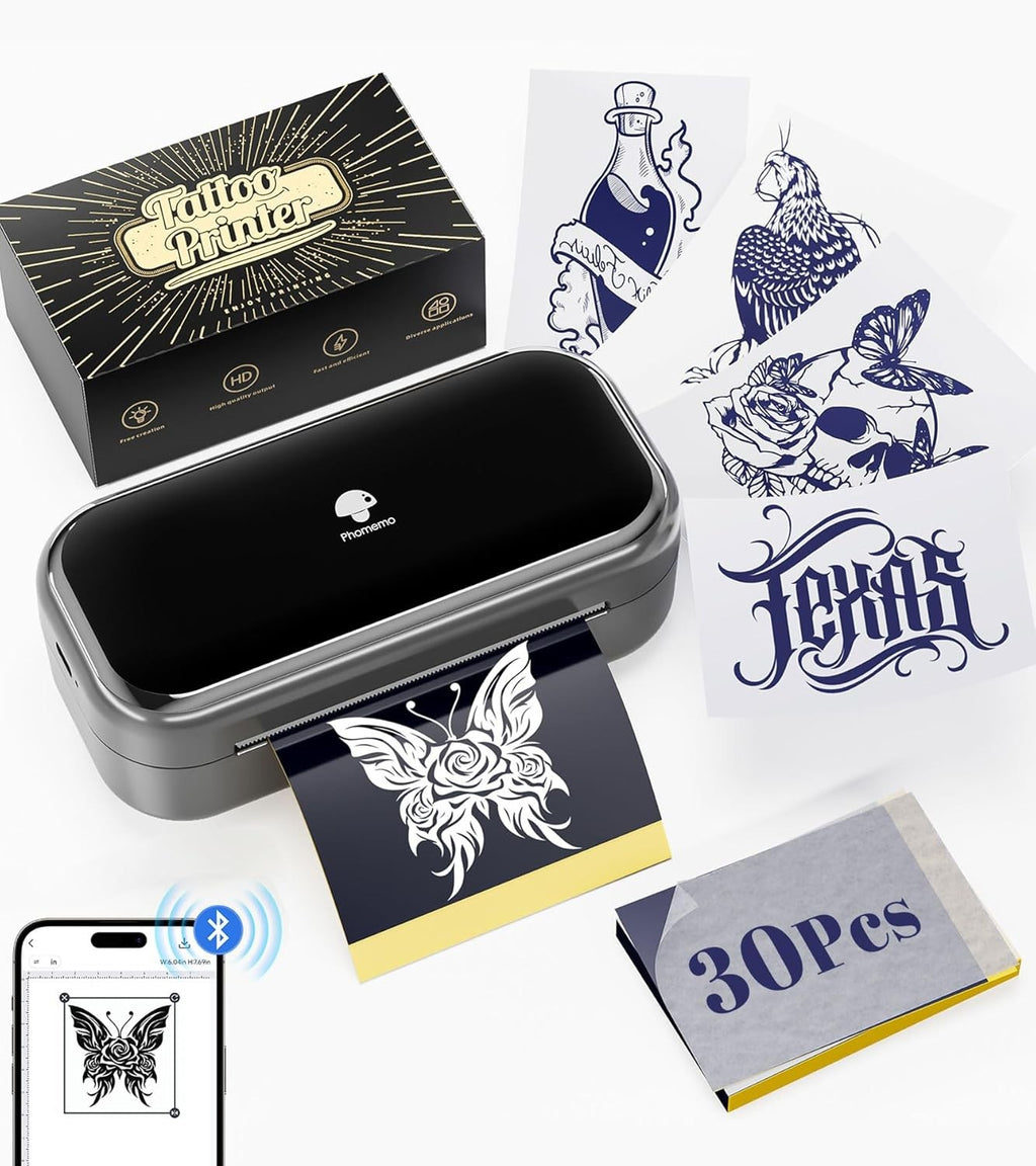 Tattoo Stencil Printer TP31 – Portable Bluetooth Thermal Printer for Tattooing