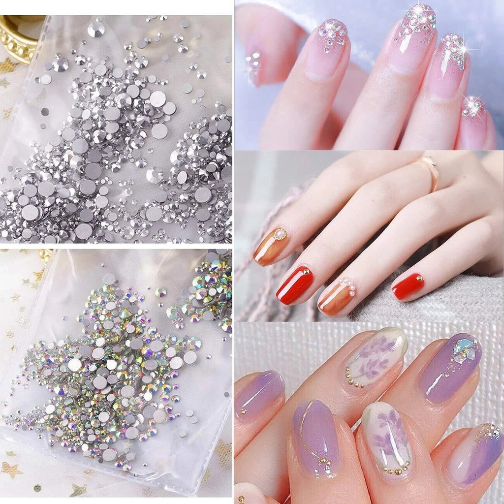 Acrylic Nail Kit with Glitter & Tools for Manicure Art - Tips, Powder, Brush Set