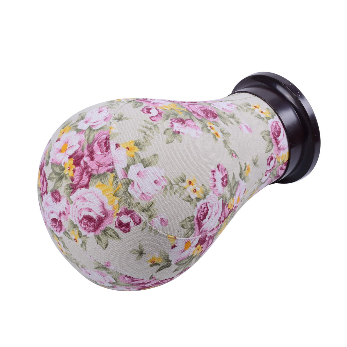 Canvas Mannequin Head for Wig Making and Hair Extensions - Pink Flower