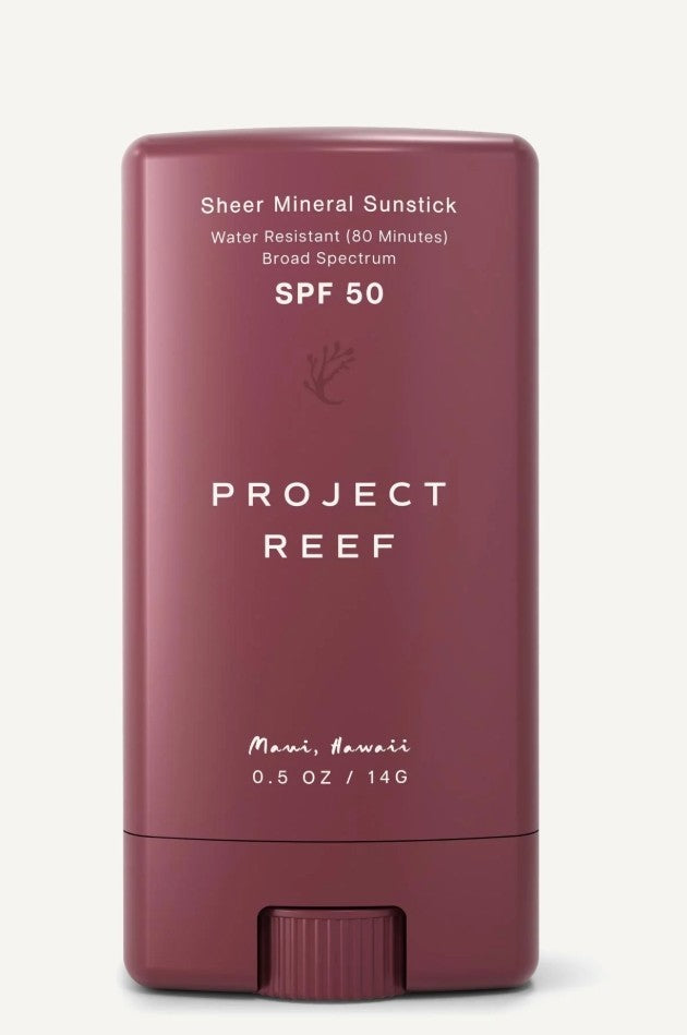 SPF 50 Mineral Sunstick - Reef-Safe, Water-Resistant, Vegan Sunscreen