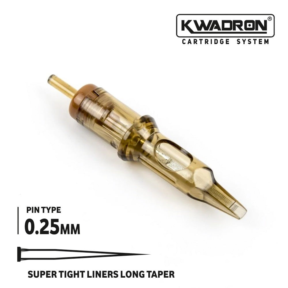 Tattoo Cartridge - Tight Liner Long Taper 0.25mm, Box of 20 (25/7RLLT)