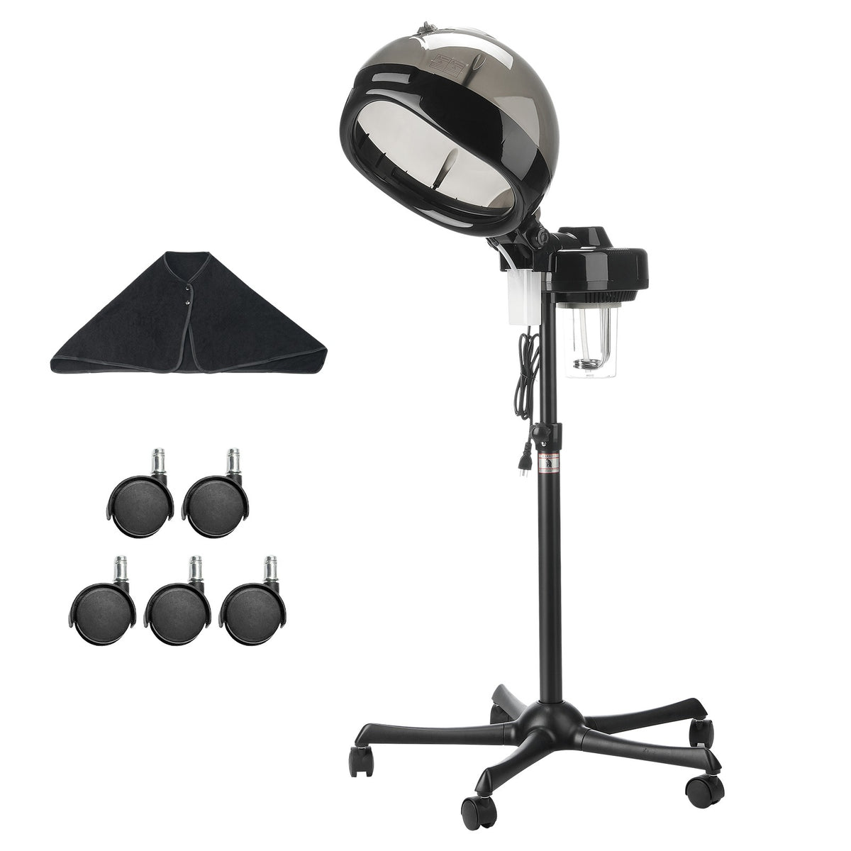 Professional Hair Steamer 11.81-inch Hooded Ionic Hair Treatment Machine with 2 Modes