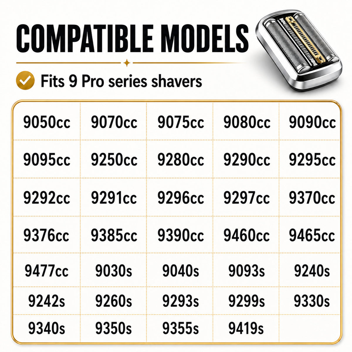 94M Series 9 Pro Shaver Replacement Heads for Braun Electric Razors