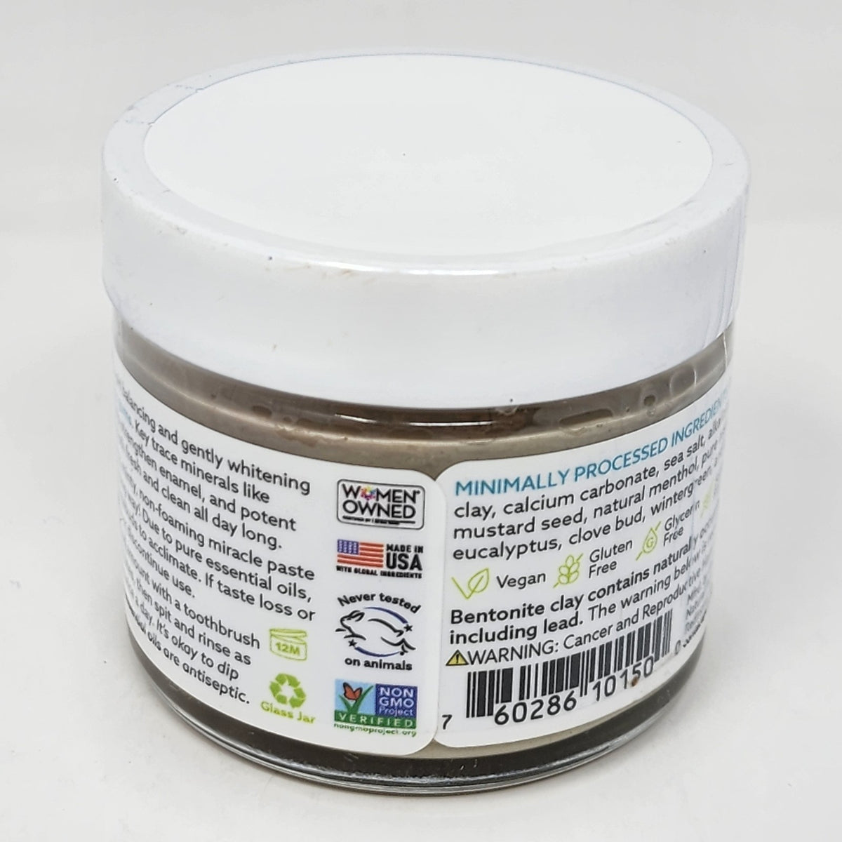 Alkalizing Mineral Toothpaste Peppermint Fluoride-Free 3 oz Tube