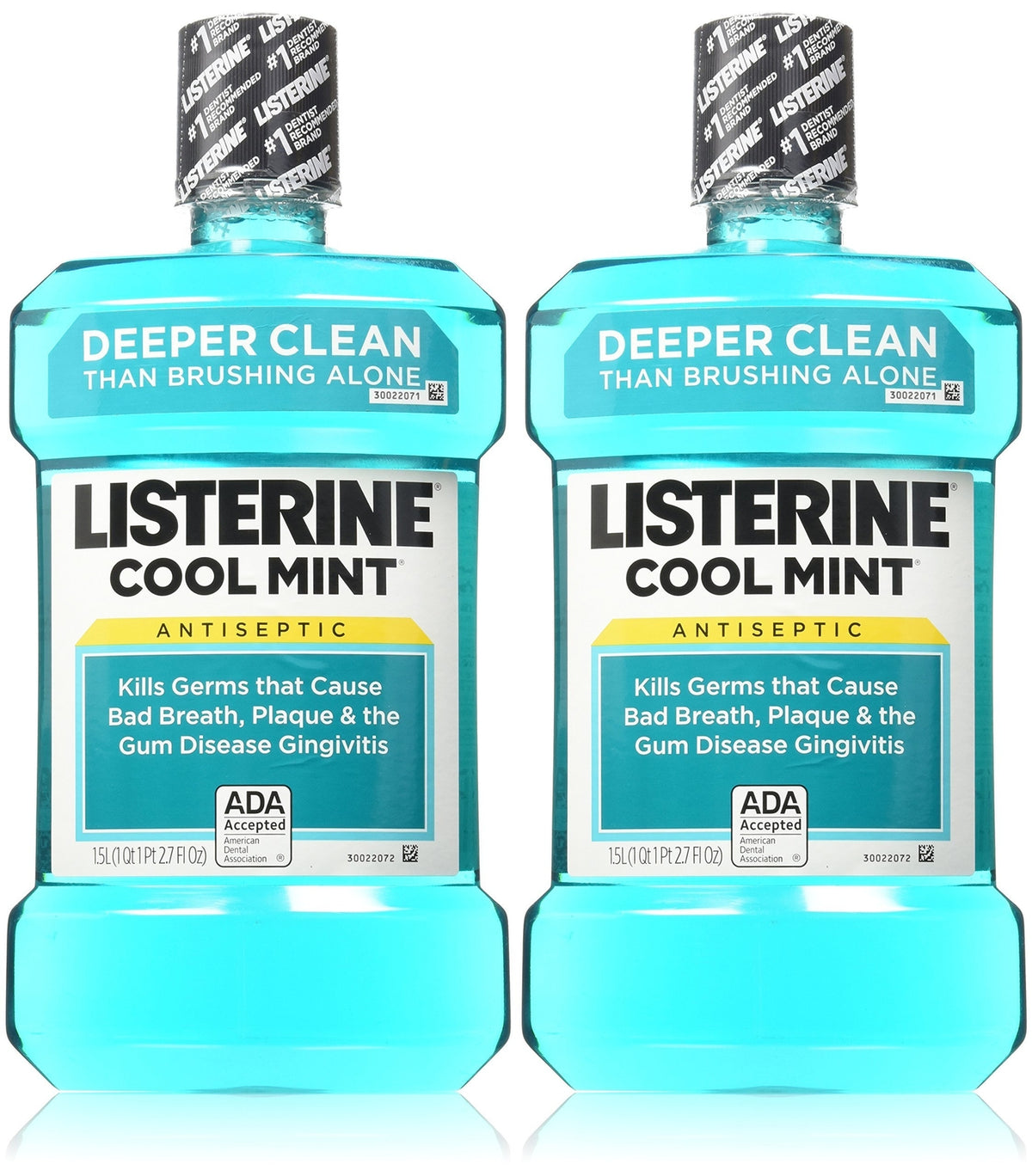 Antiseptic Cool Mint Mouthwash 3L Twin Pack for Oral Hygiene & Fresh Breath