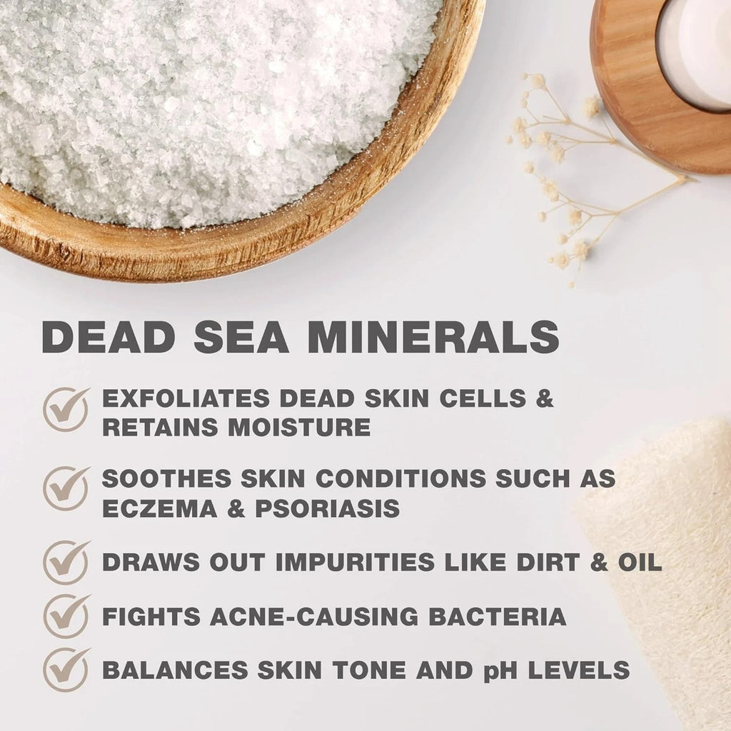 Pure Dead Sea Salt for Bath and Foot Soak - 5lb Unscented Mineral Rich