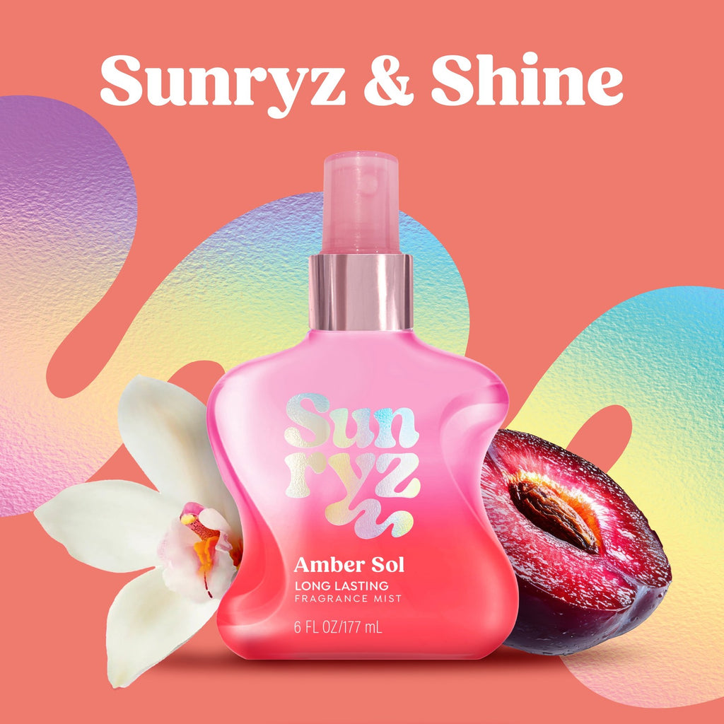Long-Lasting Amber Sol Body Mist - Natural Fragrance, 6 fl oz