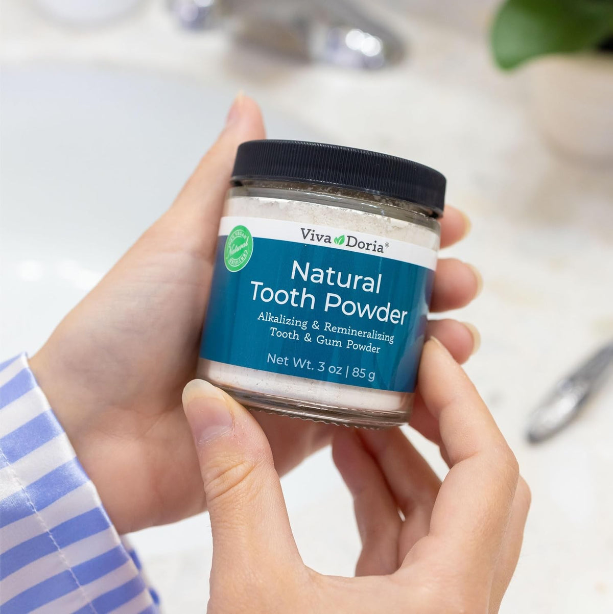 Natural Whitening Remineralizing Tooth Powder - 3 Ounce Baking Soda for Oral Health