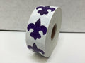 Perforated Fleur-De-Lis Tanning Stickers Roll of 1000 Mardi Gras Decals