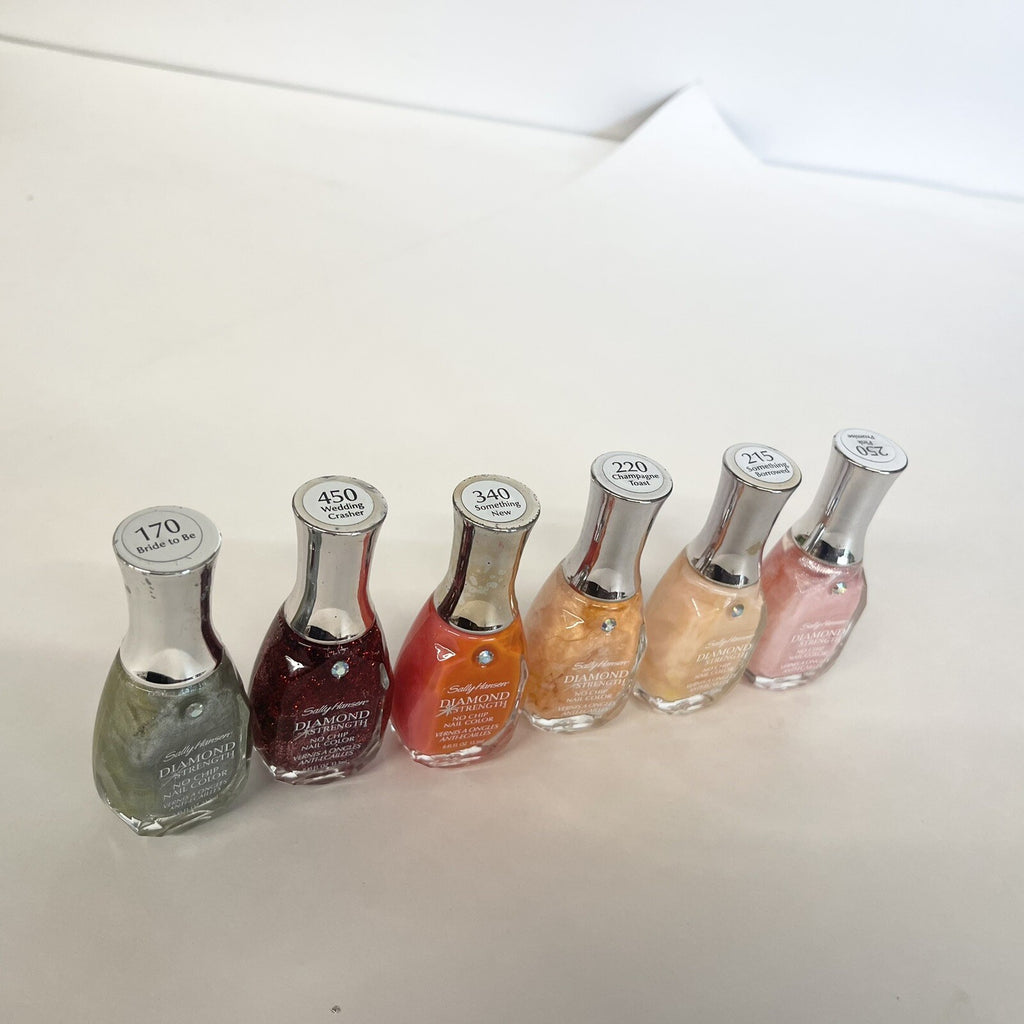 Set of 6 Assorted Nail Polish Colors - No Chip Gel Effect Manicure