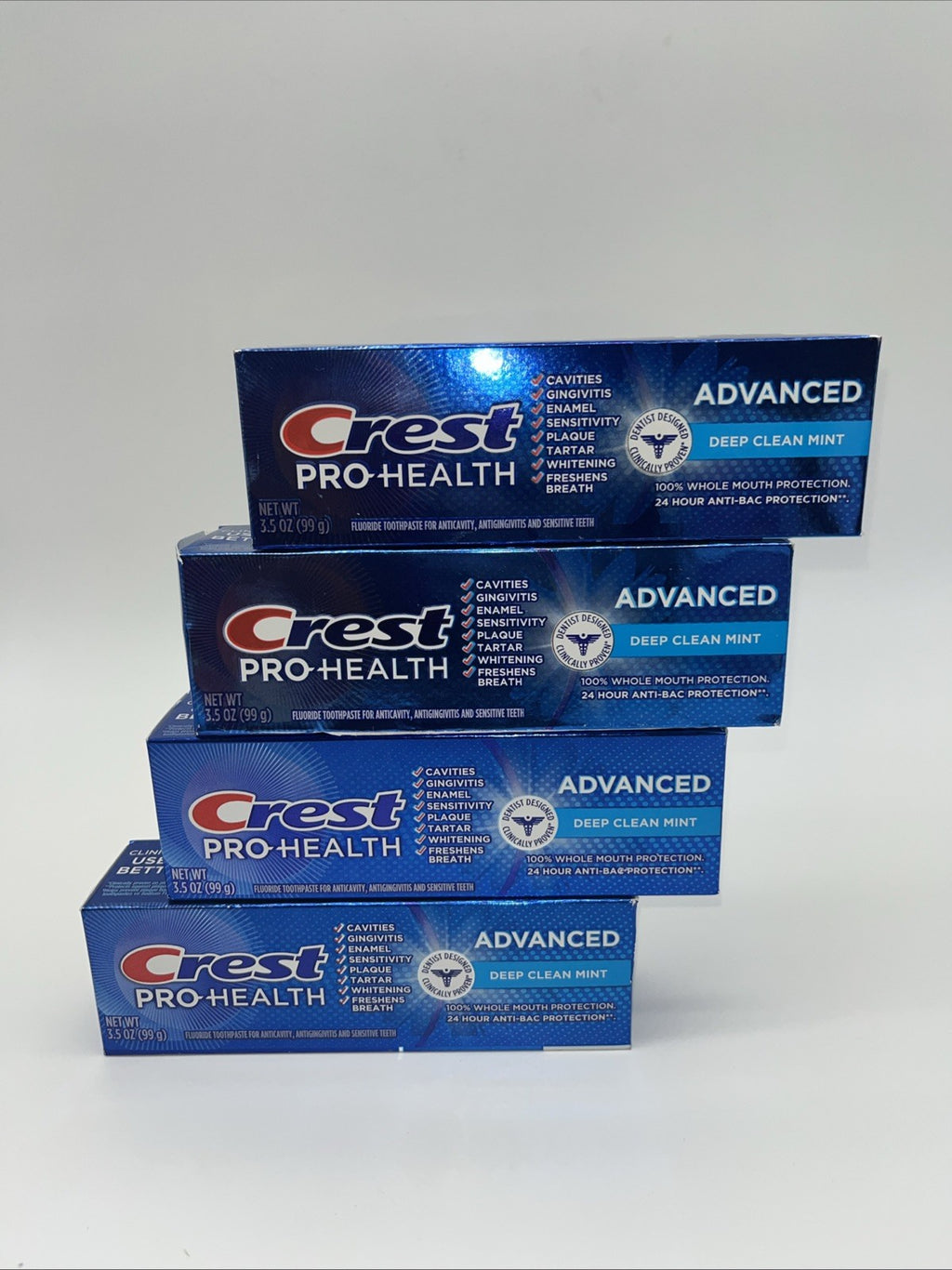 4 Pack Crest ProHealth Advanced Toothpaste - 3.5oz Each, Exp 03/26