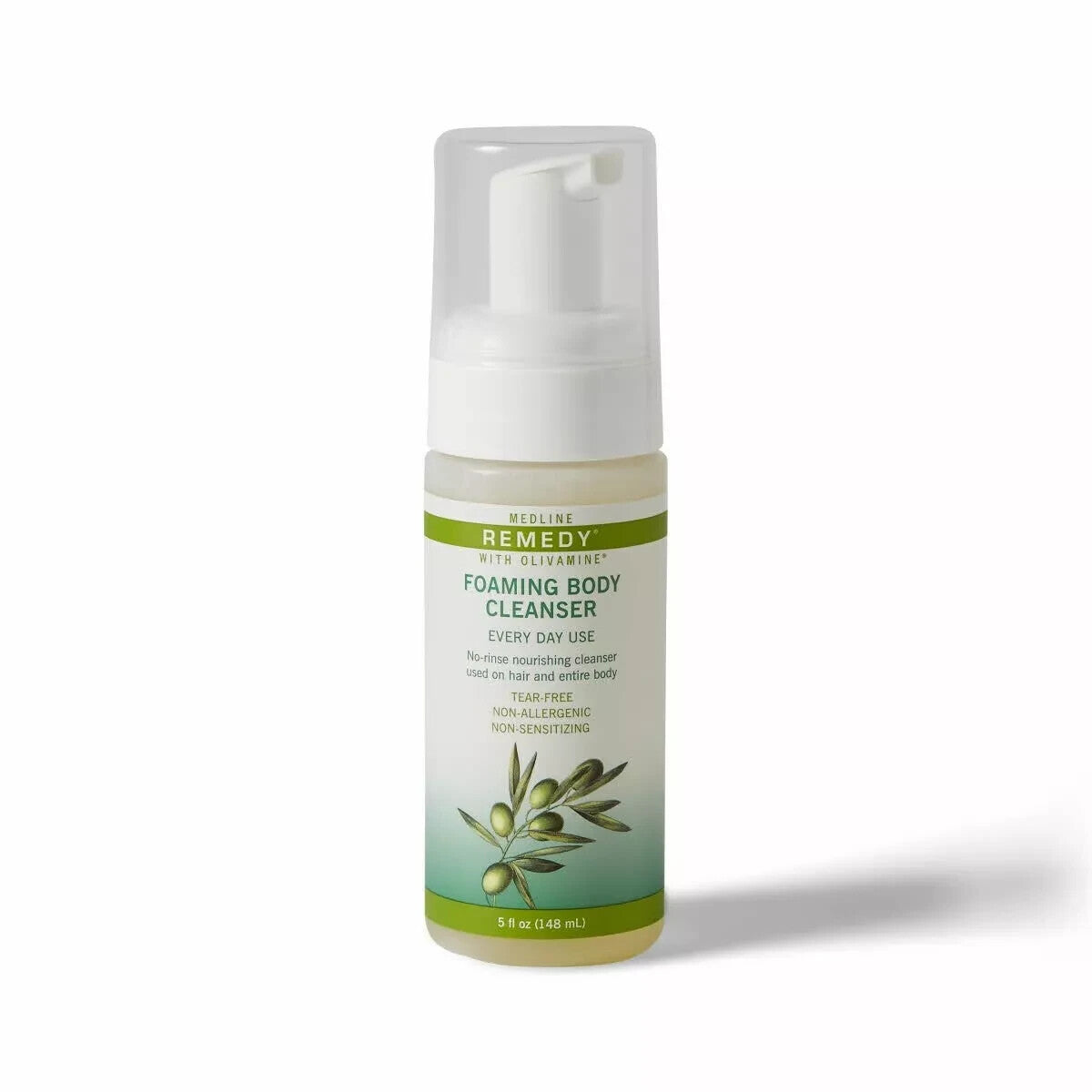 Medline Remedy Olivamine Foaming Body Cleanser, No Rinse, Scented,