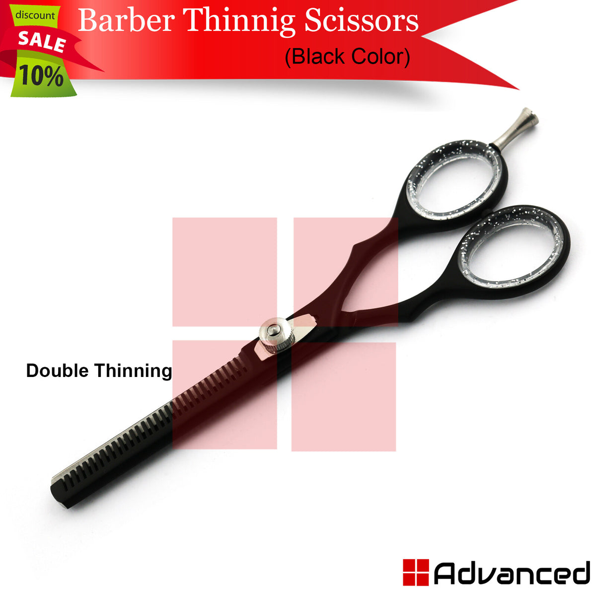 Professional Double Thinning Hair Scissors 6 Inch Stylist Texture Shears