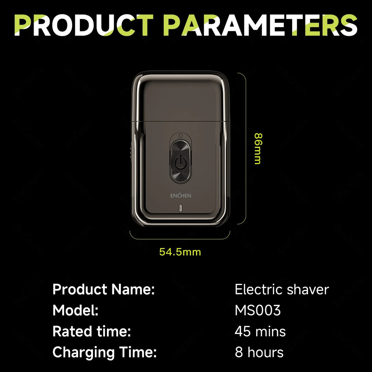 Men's Rechargeable Electric Shaver Trimmer Razor with Pop-Up Trimmer