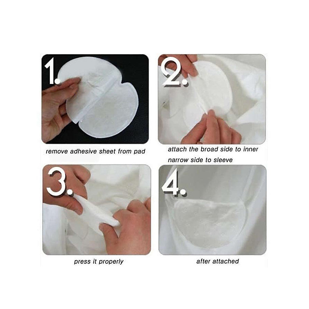 Disposable Underarm Sweat Pads Stickers - Absorbing Guard Shields 100pcs