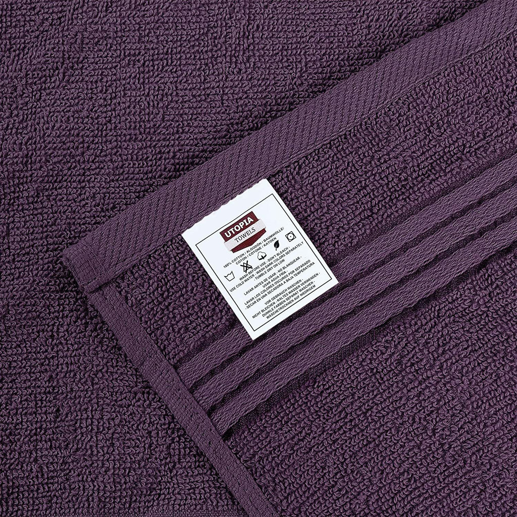 Premium Cotton Washcloth Towels Set - Absorbent 12x12 Inches, Pack of 12