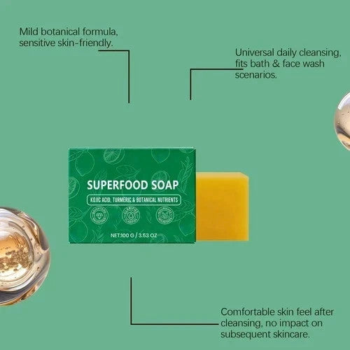 Turmeric Lemon Soap Bar - Natural Face Cleansing & Oil Control