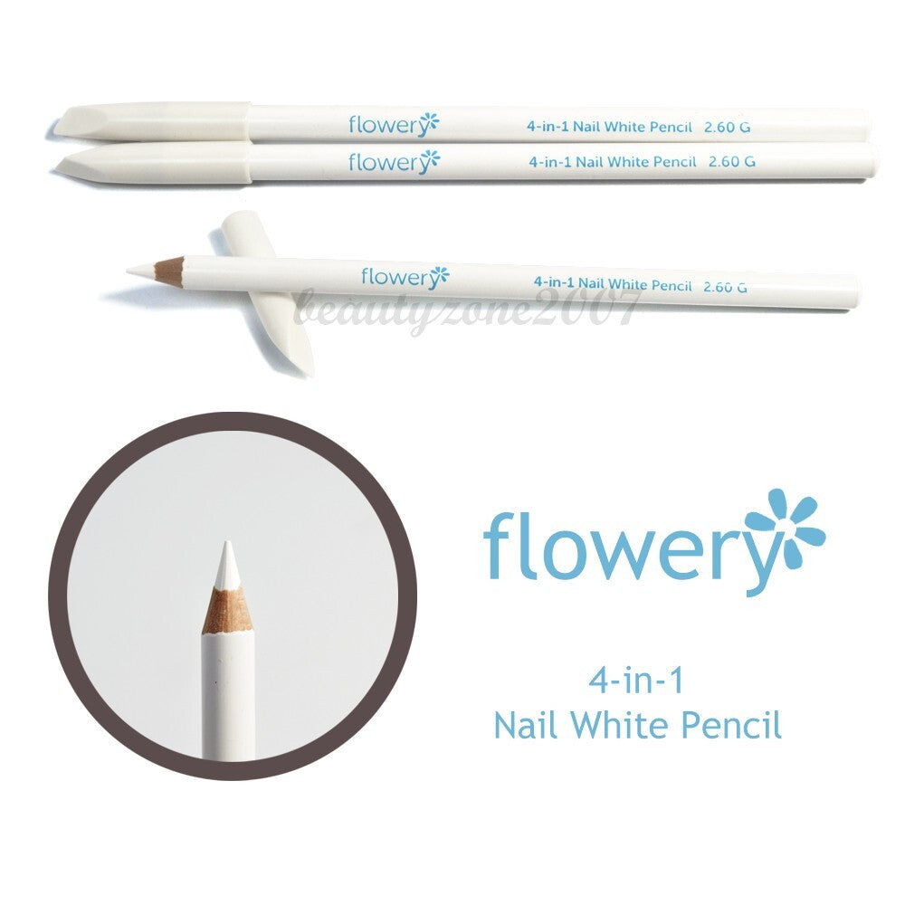 4-in-1 Nail Care Pen Set - Cuticle Pusher, Whitener, Cleaner, Prepper