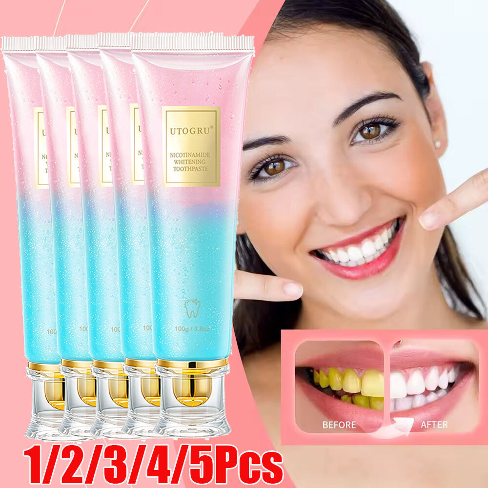 Nicotinamide Whitening Toothpaste for Brightening & Fresh Breath - 100g