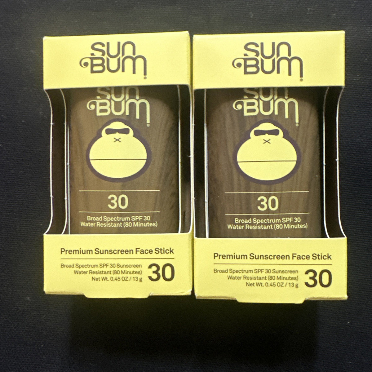 Sun Bum SPF 30 Sunscreen Face Stick 0.45 oz Pack of 2 - Broad Spectrum Protection