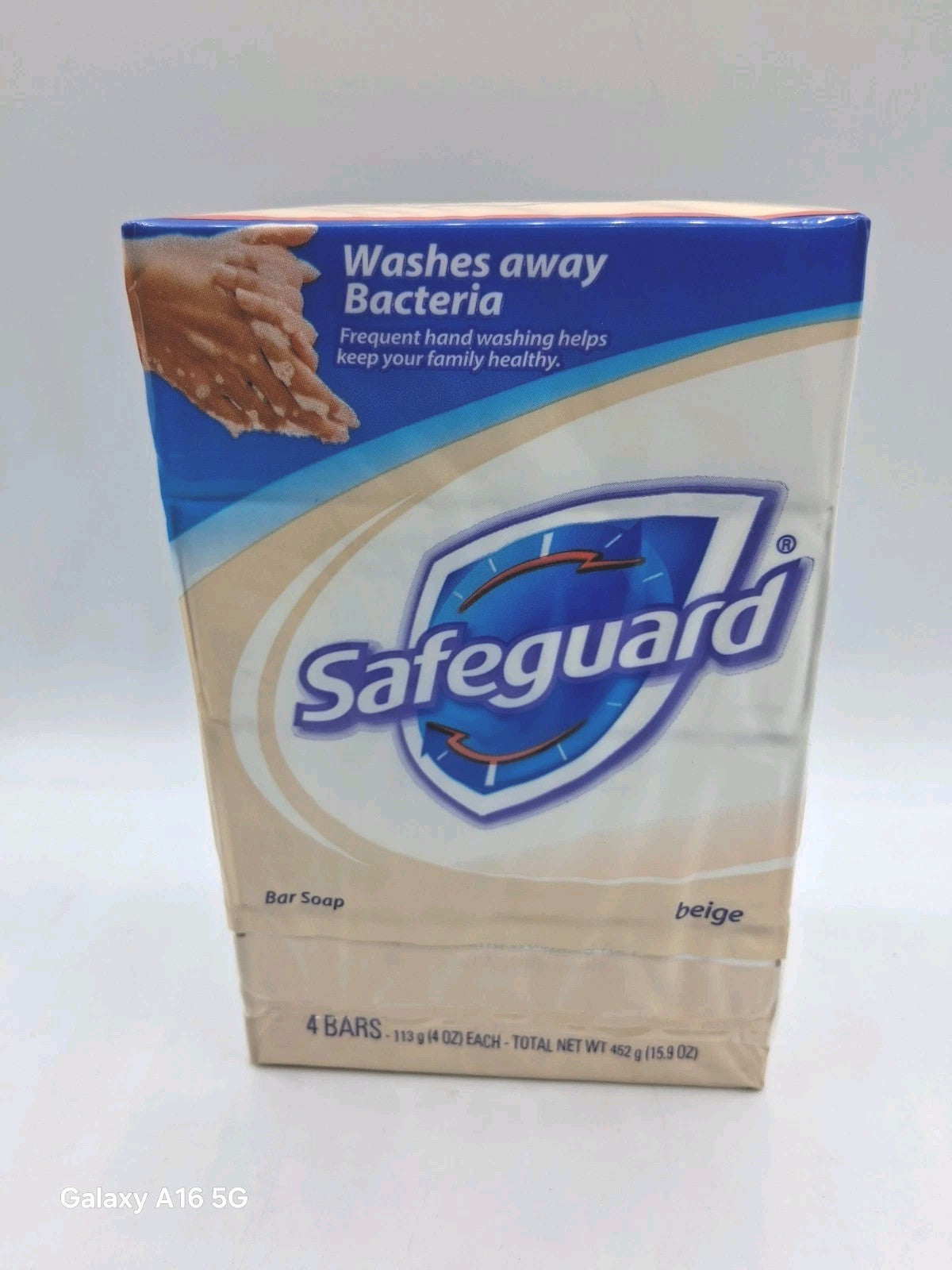 Antibacterial Deodorant Bar Soap Set - 4 Beige Bars, 4 oz Each