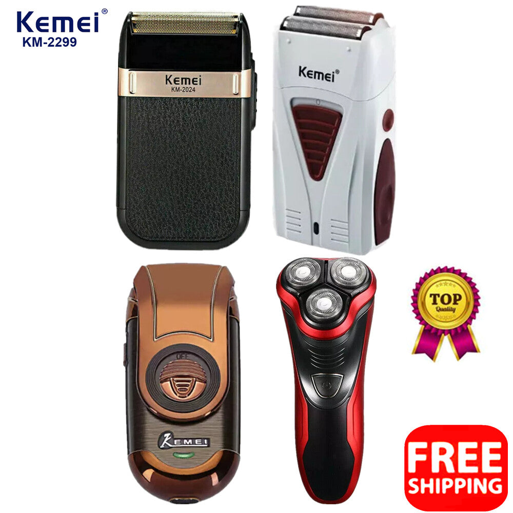 Rechargeable Electric Shaver and Beard Trimmer for Men - Waterproof Cordless Grooming Machine