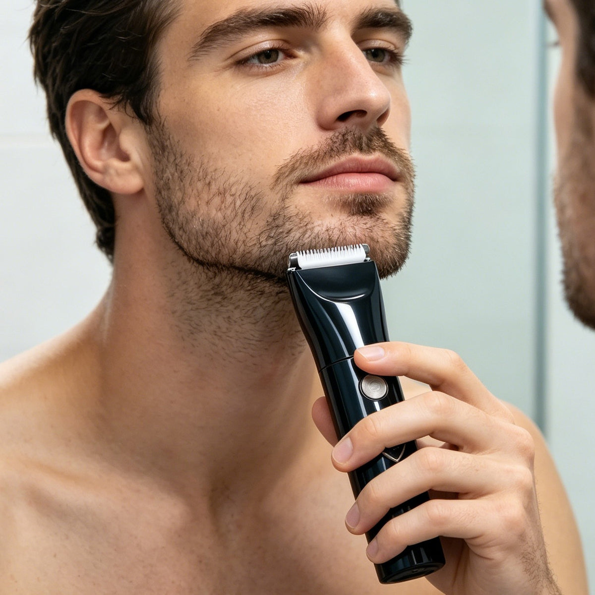 Cordless 5-in-1 Men's Grooming Kit with T-Blade Trimmer & LED Display