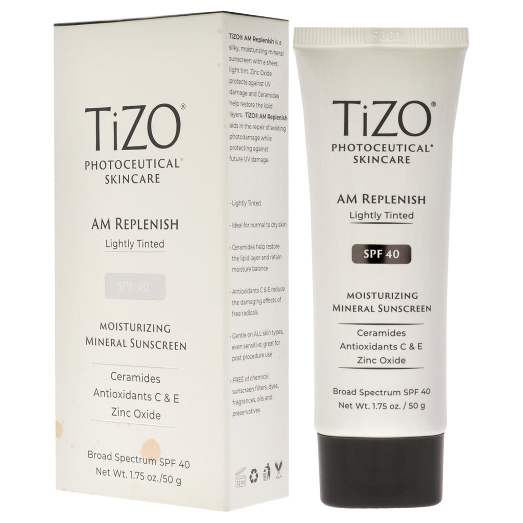 Unisex SPF 40 Lightly Tinted Sunscreen with Zinc & Ceramides - 1.75 oz