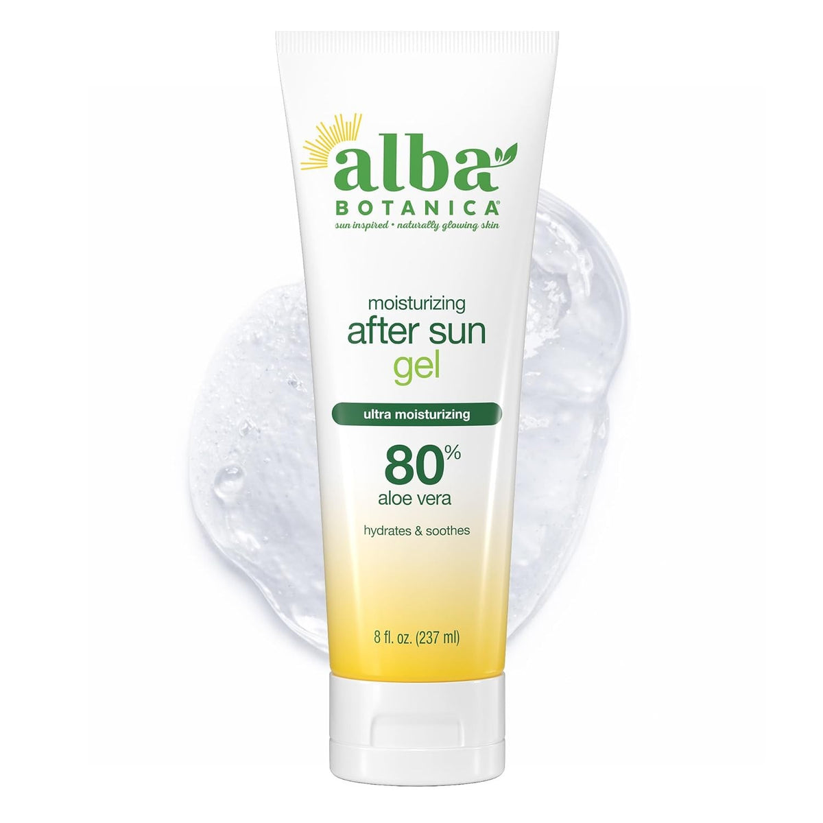 Aloe Vera Gel After Sun Treatment - 8 oz Cooling Sun & Skin Care