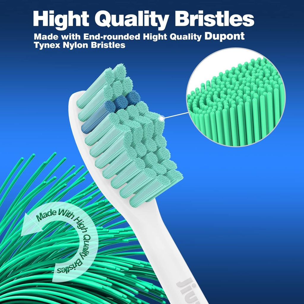 6 Pack Replacement Toothbrush Heads for Philips Sonicare E-Series - Compatible with Essence, Elite, Advance & More