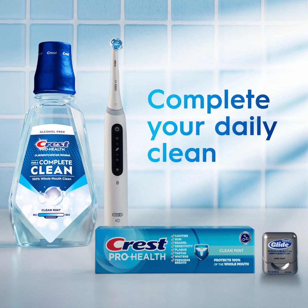 Crest Pro-Health Alcohol-Free Mouthwash Clean Mint 33.8 fl oz Oral Rinse