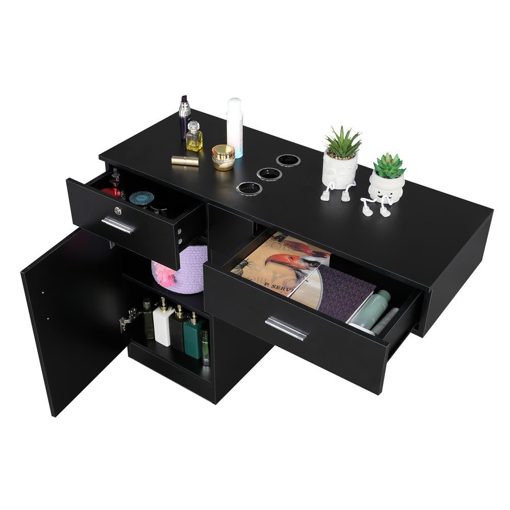 Lockable Salon Styling Station Cabinet for Hairdresser Spa Equipment