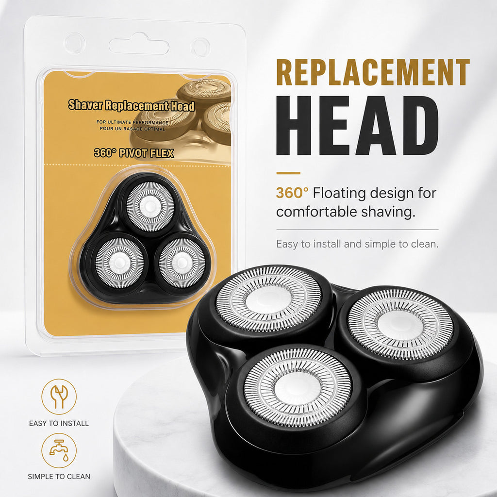 Rotary Shaver Head Replacement for Remington R-Series & SP-3141/5161, Durable & Easy Install