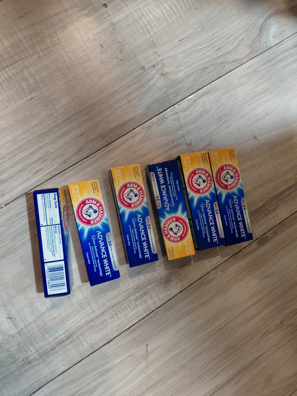 Arm & Hammer Fluoride Toothpaste Pack of 6 Travel Size Mint Whitening