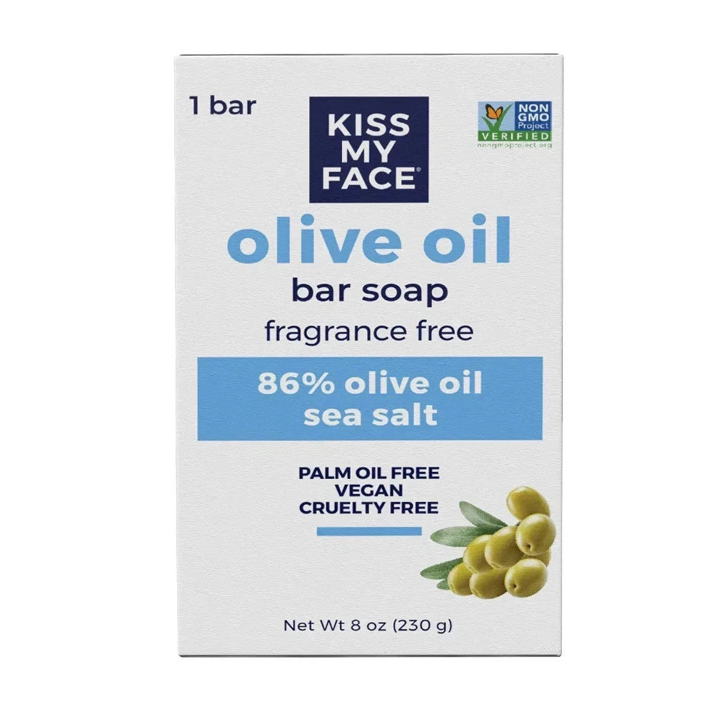 Fragrance-Free Olive Oil Bar Soap - Nourishing & Gentle 8 oz Pack of 6