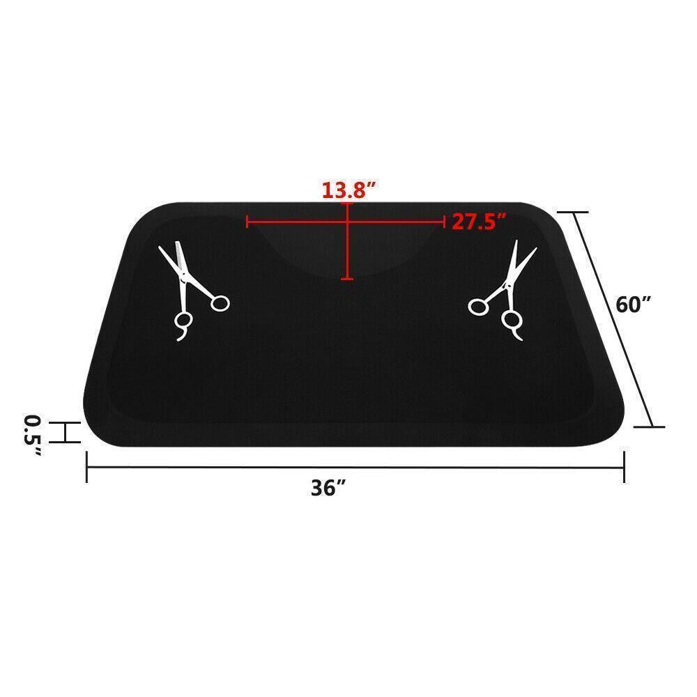 Anti-Fatigue Salon Floor Mat 3x5 Feet with Scissors Pattern for Barbershops
