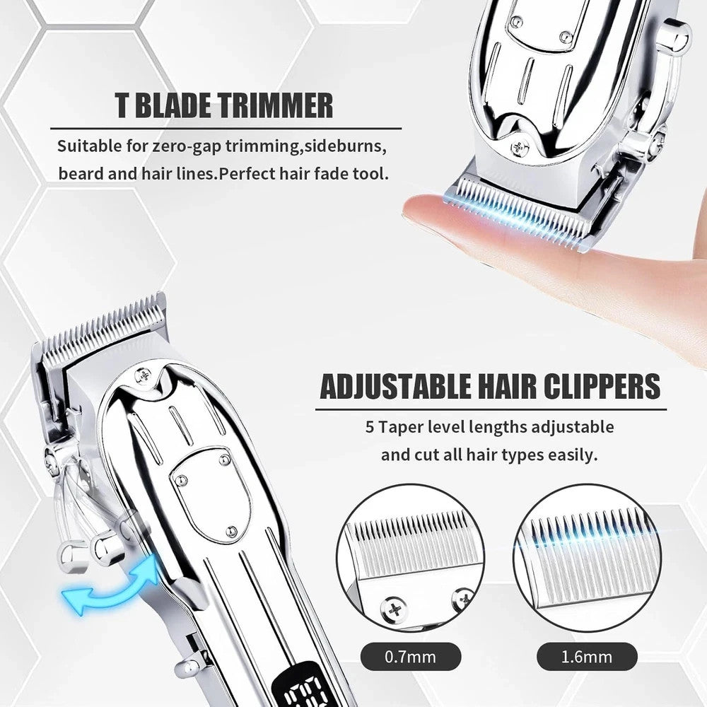 Cordless Hair Clipper & Beard Trimmer for Men - Quiet Home Grooming