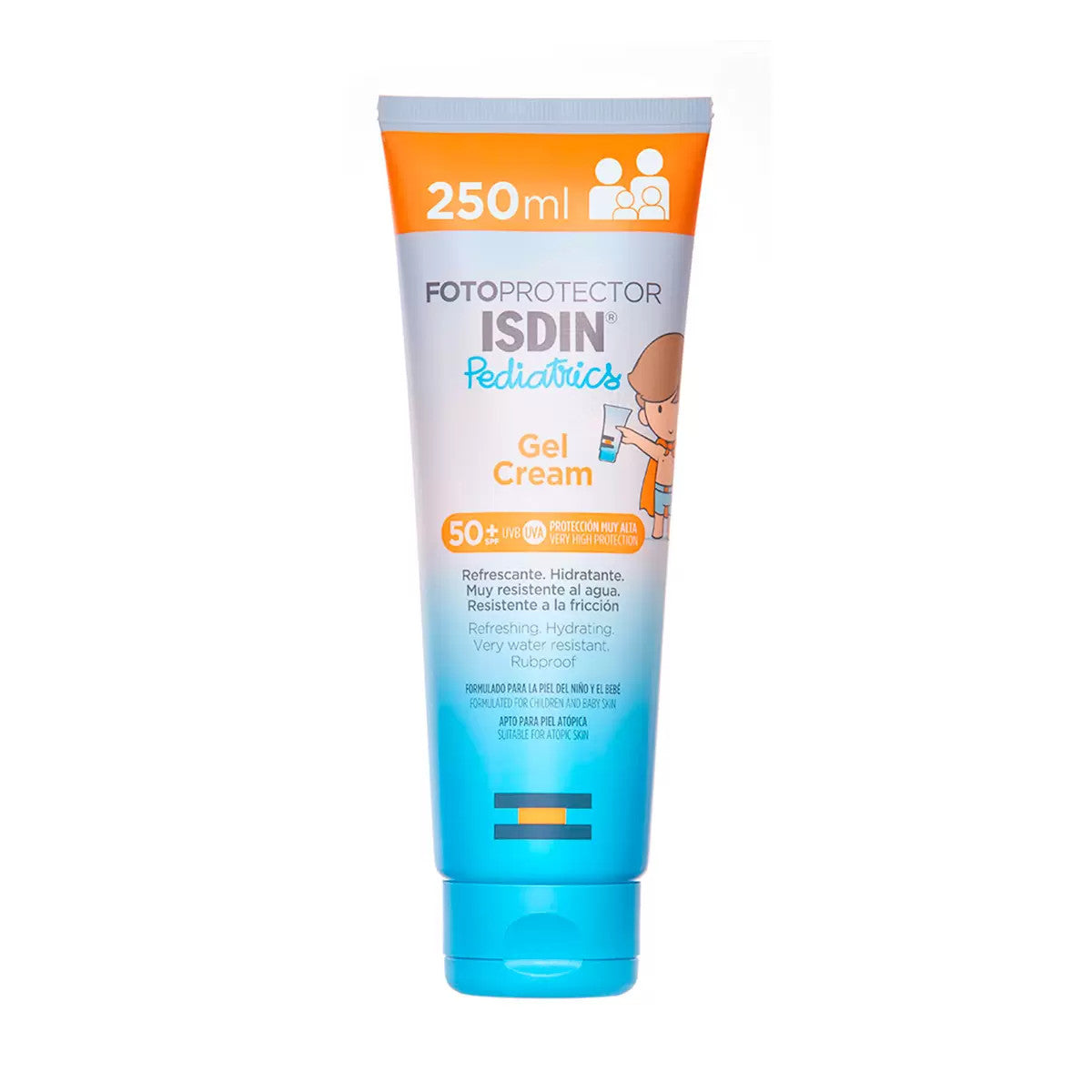 Child Sunscreen SPF50 Gel Cream with Vitamin E 250ml - Water-Resistant, Easy Absorption