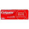 Colgate Optic White Stain Fighter Whitening Toothpaste - Clean Mint 4.2 Oz